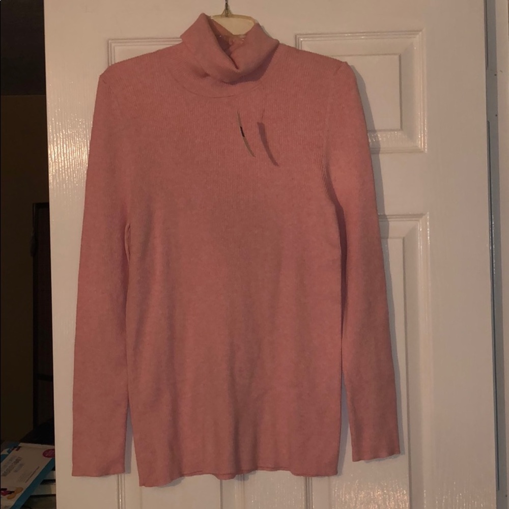 Pink Turtleneck
